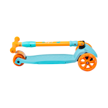 Самокат 3-колесный Bunny, 135/90 мм, голубой/оранжевый
