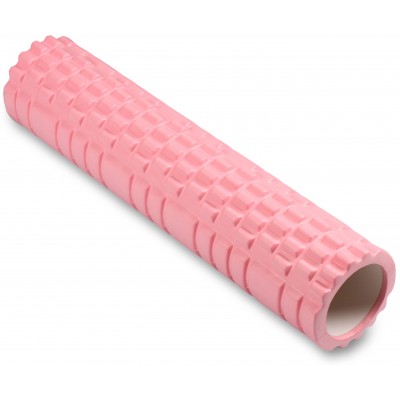 Ролик массажный для йоги INDIGO PVC IN187 61*14 см Розовый
