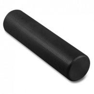 Ролик массажный для йоги INDIGO Foam roll IN022 15*60 см Черный