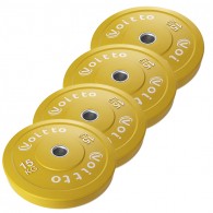 Набор цветных бамперных дисков Voitto 15 кг (4 шт) - d51