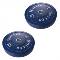Набор цветных бамперных дисков Voitto 20 кг (2 шт) - d51